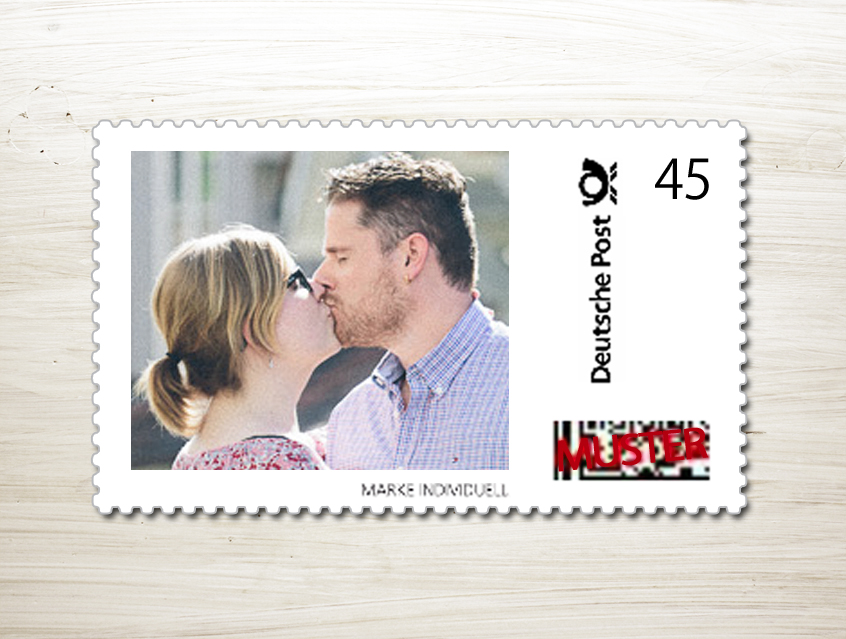 no. 7120 - Briefmarke für Hochzeitseinladung oder Save the Date Karte mit Foto Verlobungsfoto Hochzeitskarte Liebe im Quadrat Karte Papeterie Hochzeitspapeterie Foto Verlobungsfoto vanille elfenbein creme grau dunkelgrau modern verschiedene Schriften Typo