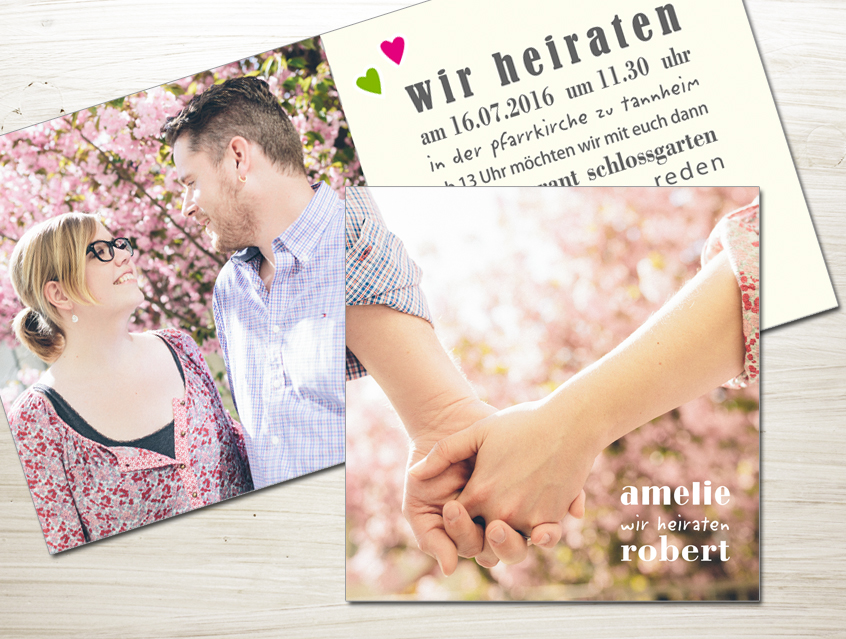no. 7120 - Einladung Hochzeit Hochzeitseinladung Hochzeitskarte Liebe im Quadrat Karte Papeterie Hochzeitspapeterie Foto Verlobungsfoto vanille elfenbein creme grau dunkelgrau modern verschiedene Schriften Typo