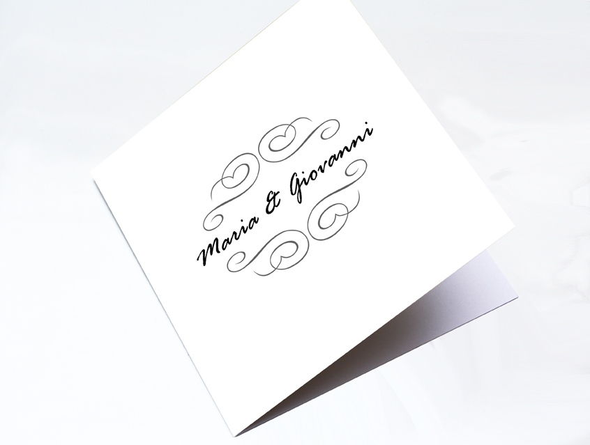 no. 7141 - Einladung Hochzeit Hochzeitseinladung Elegant White Hochzeitskarte Karte Papeterie Hochzeitspapeterie weiß weiss exklusiv elegant modern vornehm