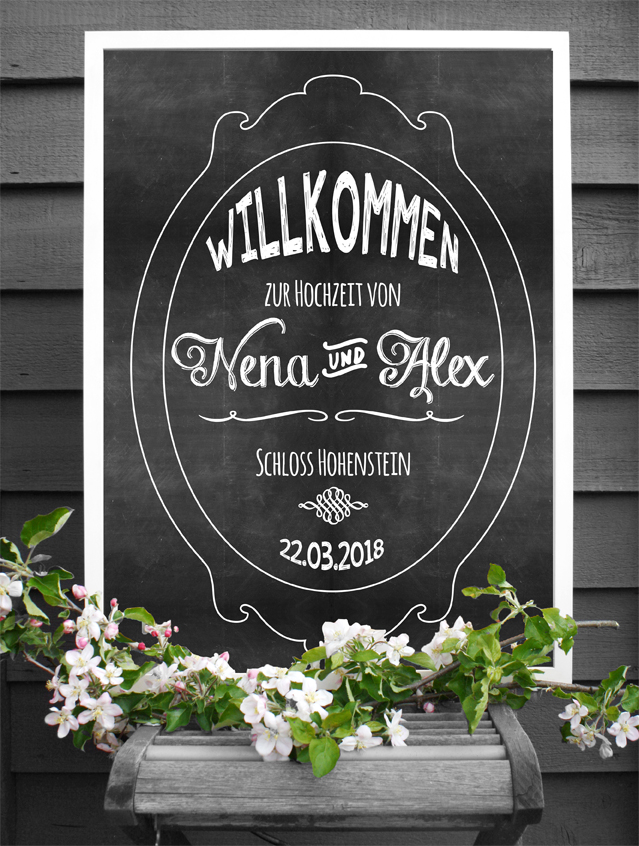 no. 7142 - Button Namensbutton AnsteckbuttonTafel Kreide chalkboard Schriften Typo