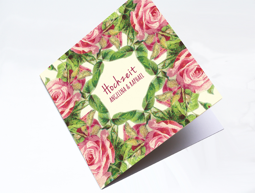 no. 7143 - Einladung Hochzeit Hochzeitseinladung Hochzeitskarte chalkboard Kreide Tafel Rosen roses schwarz rosa vanille Vintage