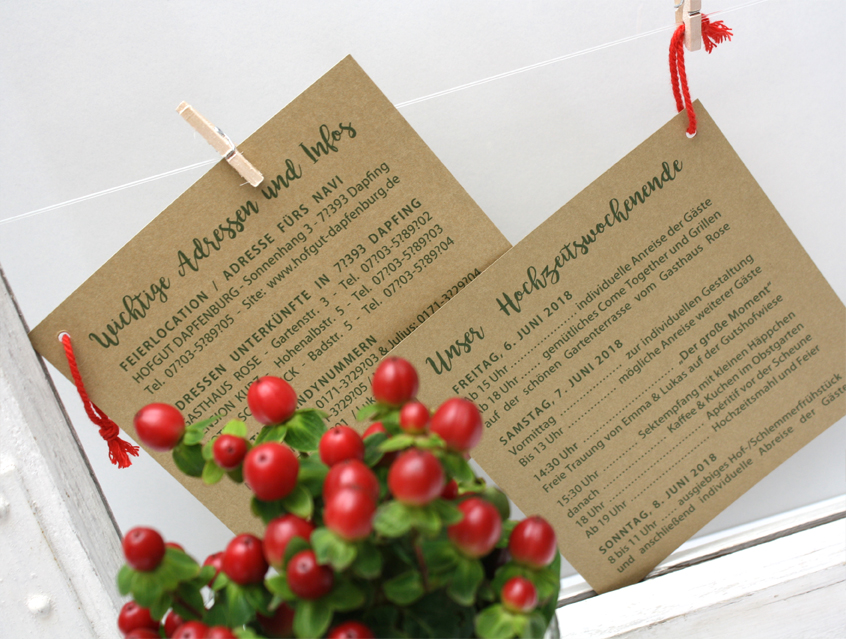 no. 7146 -Einleger Einlegekarte Tagesablauf Hochzeitsablauf Einladung Hochzeit Hochzeitseinladung Hochzeitskarte Karte Papeterie Hochzeitspapeterie natur Naturkarton Naturpapier Naturpapier Kraftpapier Kraft Karton weiss weiß Packpapier Rillenoptik Boho bohemian wedding Flower Power Blütenkranz Blumenkranz Olive Olivenzweig Blume Blumen Blüte Kranz Ranke Kordel shabby chic vintage hip Hippie Style