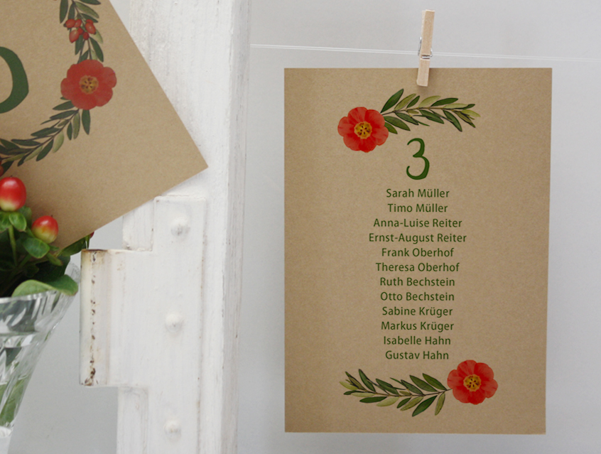 no. 7146 - Sitzplan Sitzplankarte mitTischnummer Tischnummernkarte Tischname oder Zahl Tischkarte Hochzeitsgäste Tischordnung Tischordnungskarte Hochzeit Hochzeitseinladung Hochzeitskarte in Kombi mit Sitzordnungskarte Sitzplan Tischordnung Papeterie Hochzeitspapeterie natur Naturkarton Naturpapier Naturpapier Kraftpapier Kraft Karton weiss weiß Packpapier Rillenoptik Boho bohemian wedding Flower Power Blütenkranz Blumenkranz Olive Olivenzweig Blume Blumen Blüte Kranz Ranke Kordel shabby chic vintage hip Hippie Style