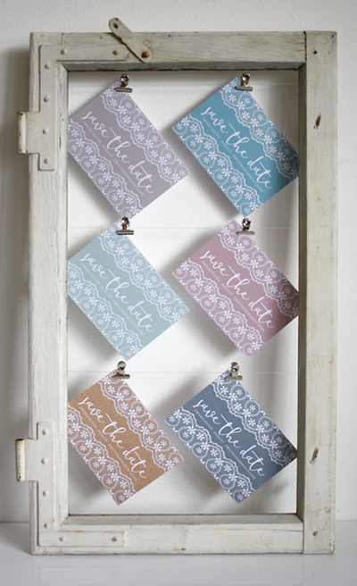 no. 7147 - Einladung Hochzeit Save-the-date Save the date Kärtchen A6 Hochzeitseinladung Hochzeitskarte Karte Papeterie Hochzeitspapeterie weiss weiß Spitze lace lacey Packpapier Rillenoptik natur Kraftpapier Optik grau alle Farben Vintage Style Boho shabby chic edel extravagant