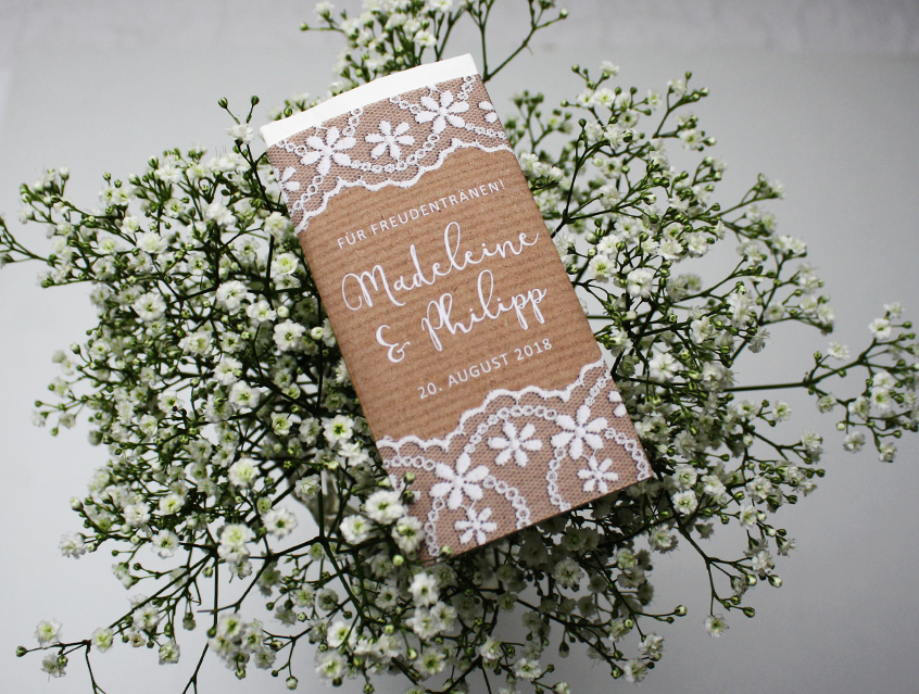 no. 7147 - Freudentränen Taschentuch Ummantelung Trauung Kirche Hochzeit Hochzeitseinladung Hochzeitskarte weiss weiß Spitze lace lacey Packpapier Rillenoptik natur Kraftpapier Optik grau alle Farben Vintage Style Boho shabby chic edel extravagant